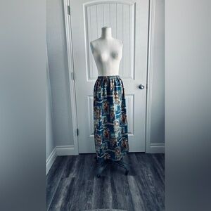 Double D Ranchwear Yoakum Vintage Western Print Maxi Skirt